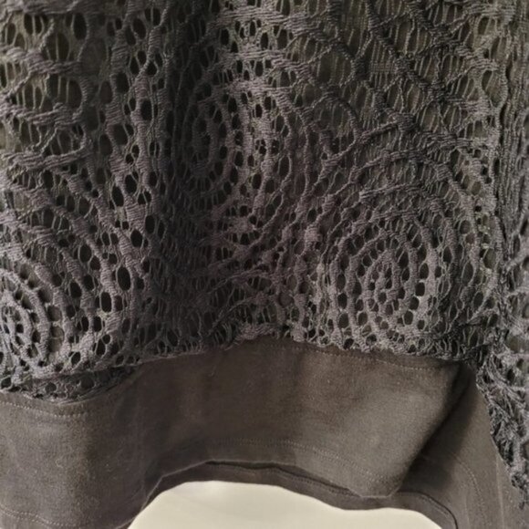 Women's Black Lace overlay top Sz 3X - Picture 9 of 9